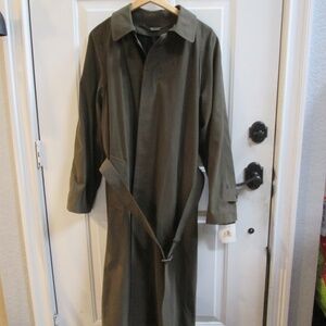 new CLAIBORNE men's OLIVE GREEN fall/ winter LONG coat Sz 40R
